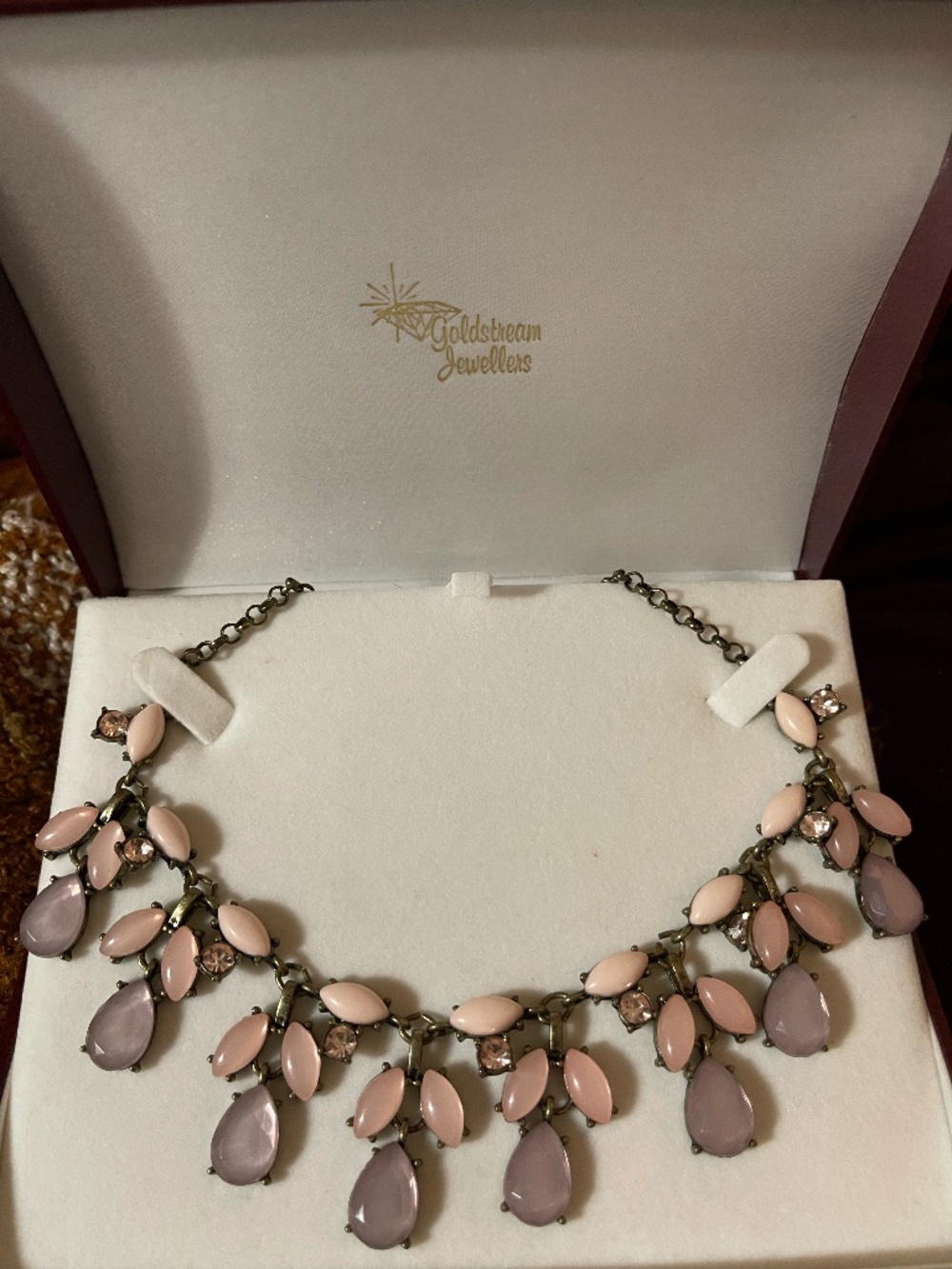 Vintage Pink Statement Necklace